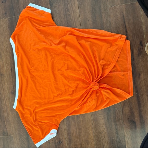 Tops - Vibrant Orange Knotted Top